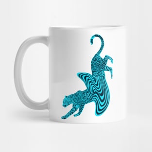 Cheetah Melt Blue Mug